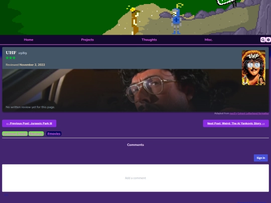 thoughts/reviews/movies/uhf screenshot