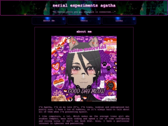 aboutme screenshot