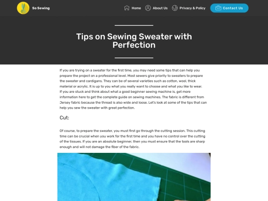 Sewing-Sweater screenshot