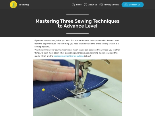 Sewing-Techniques screenshot