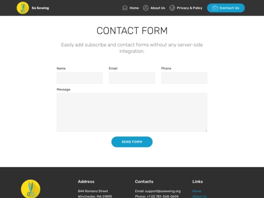 contact-us screenshot