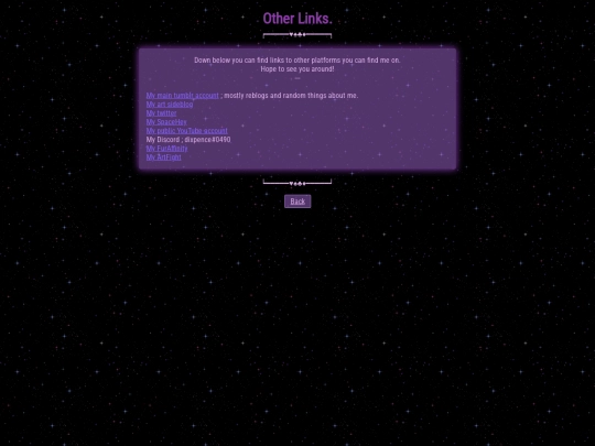 links screenshot
