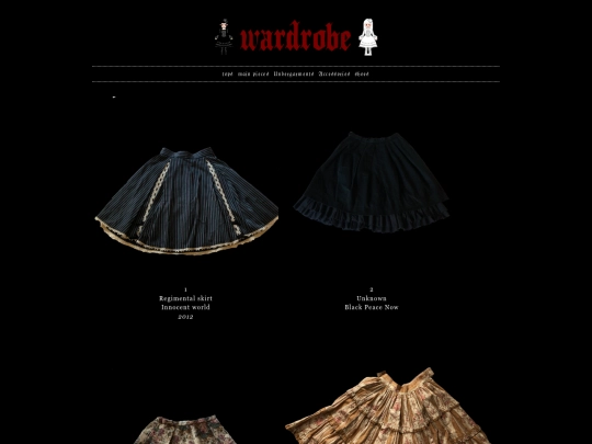wardrobe/mainpieces screenshot