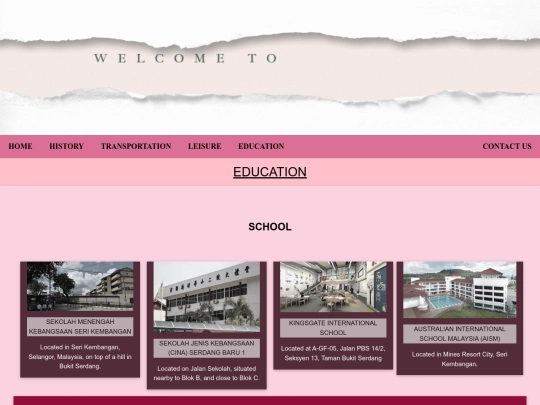 education screenshot