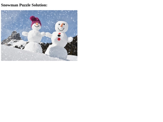 Flexible_Puzzle_Assignment.html/Snowman_Puzzle screenshot