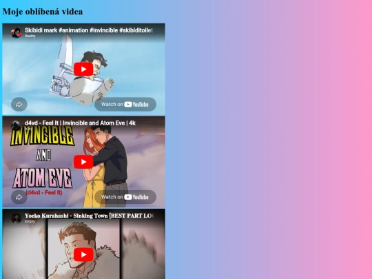 mojeoblibenavidea screenshot