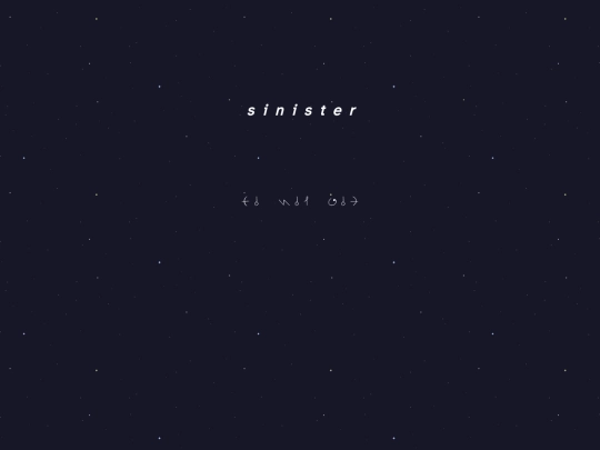 sinister screenshot