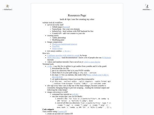 resources screenshot