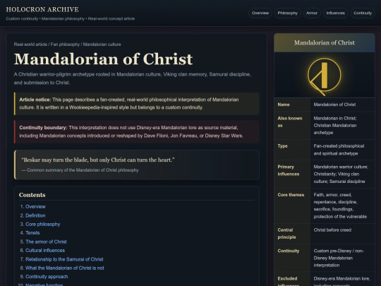 About/MandalorianOfChrist screenshot