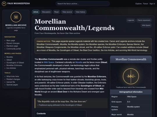 Star Wars/Morellia/Morellia screenshot
