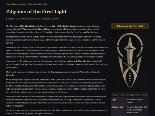 Star Wars/Pilgrims0fTheLight/PilgrimsOfTheLight screenshot