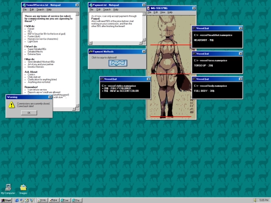 commissions screenshot