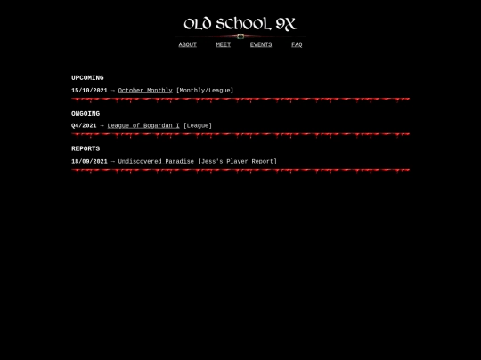 events screenshot