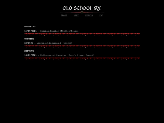 events screenshot