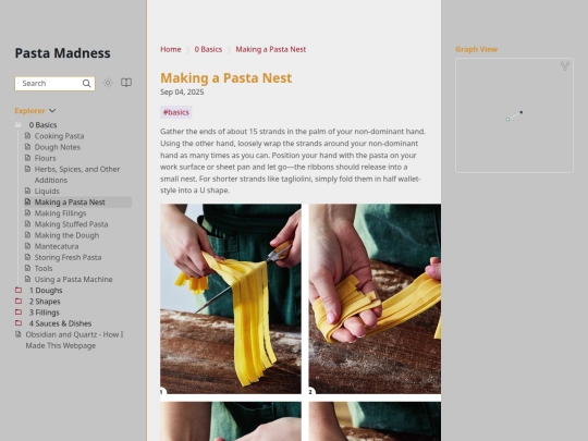 0-Basics/Making-a-Pasta-Nest screenshot