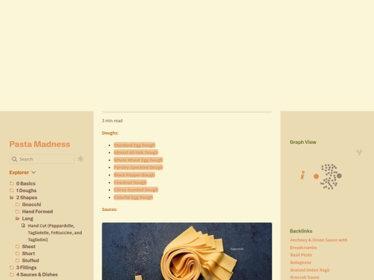 tagliolini screenshot