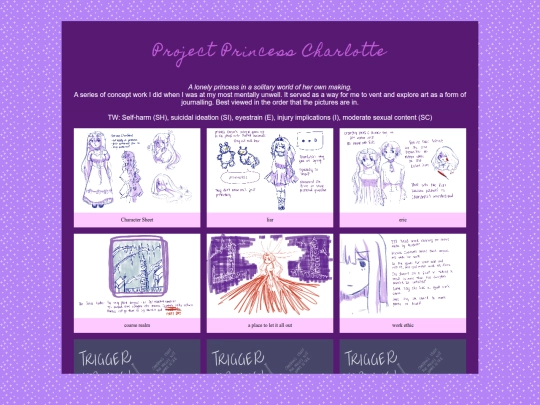 galleryprojects/princesscharlotte screenshot