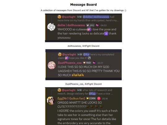 message_board screenshot