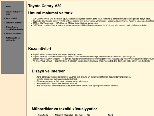 camryV20 screenshot