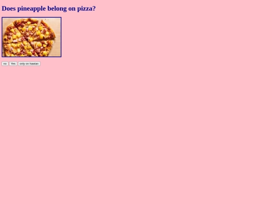 Pages/survey screenshot