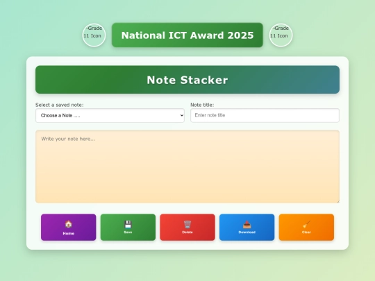 Note screenshot