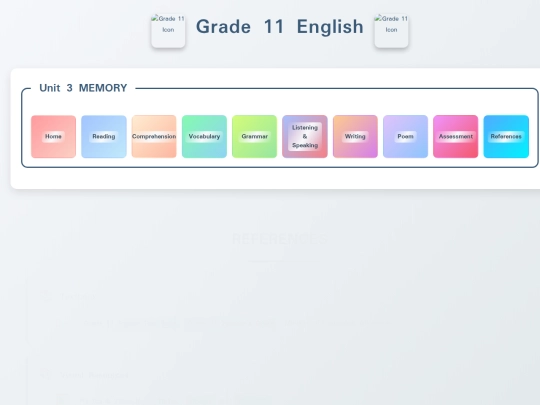 References screenshot