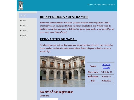 index screenshot