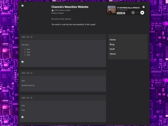 blog screenshot