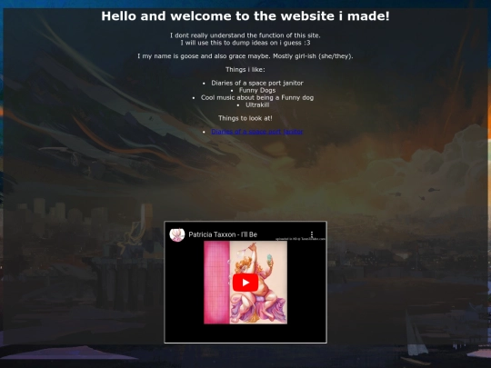 testpage screenshot