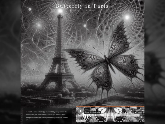 tracks/butterflyinparis screenshot