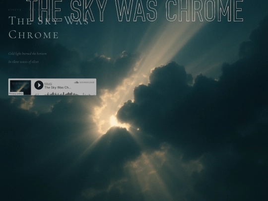 tracks/theskywaschrome screenshot