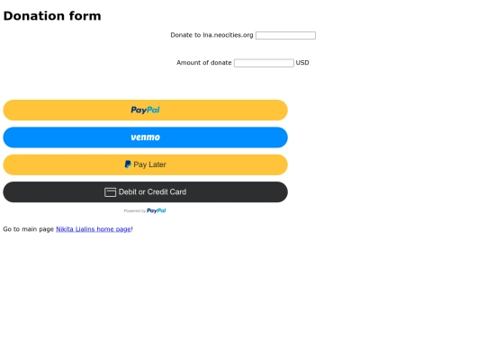 donate screenshot
