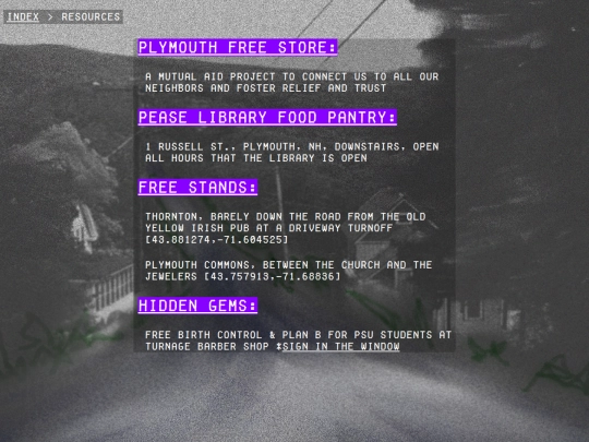 resources screenshot