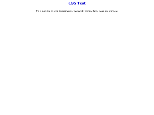 CSS_Test screenshot
