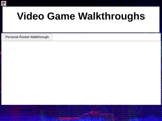 walkthroughs screenshot