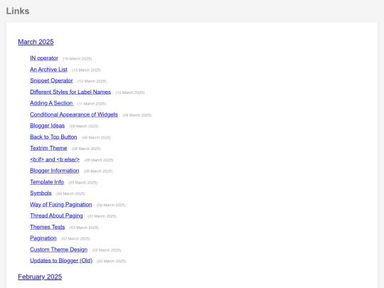 links-posts screenshot