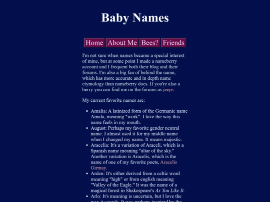 babynames screenshot