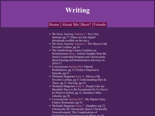writing screenshot