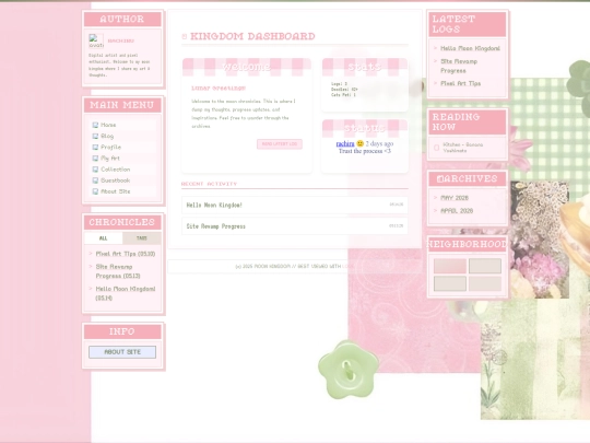blog screenshot