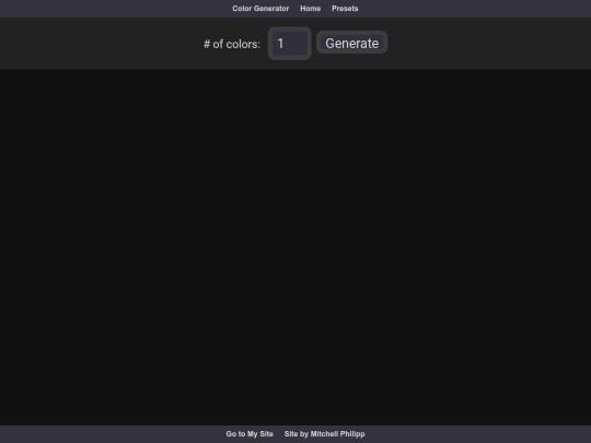 colormatch/generator screenshot