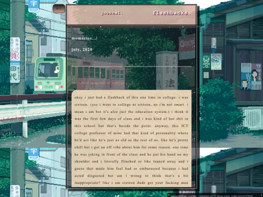 mepage/flashbacks screenshot