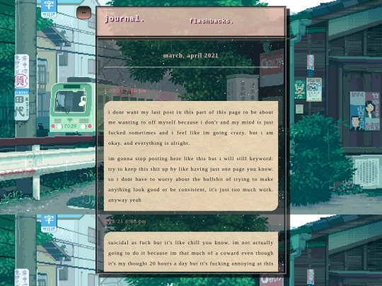 mepage/journalentries/march21 screenshot