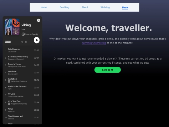 music screenshot