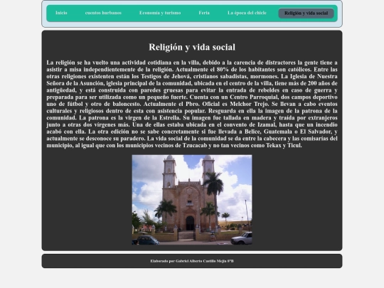 comunidad/religion screenshot