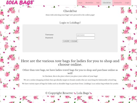 checkout screenshot