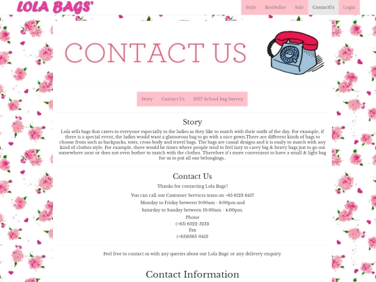 contactus screenshot