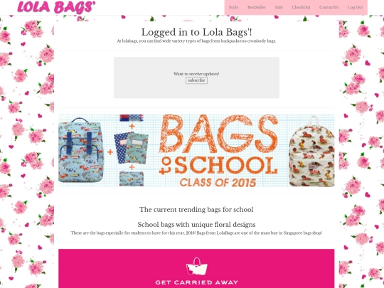 loginPage screenshot