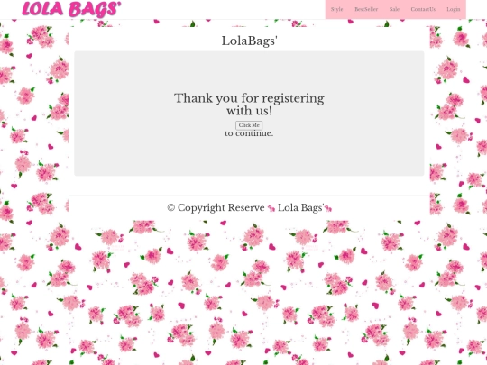 registerPage screenshot