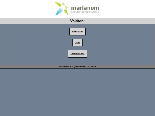vakken screenshot