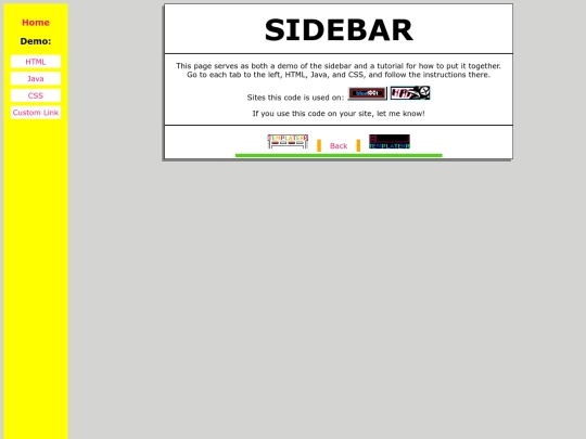 sidebar screenshot